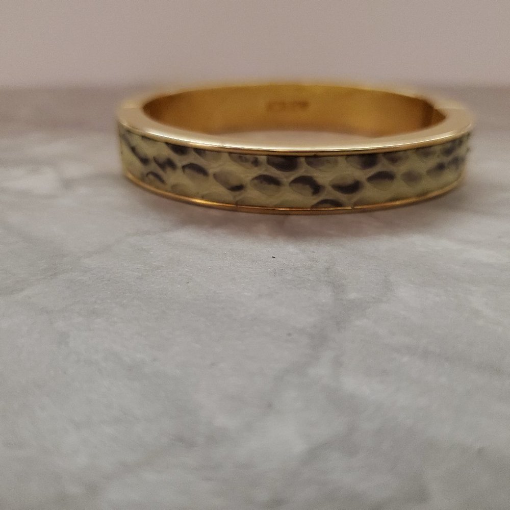 J. Crew Gold-Tone Textured Bangle Bracelet